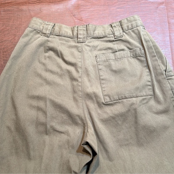 TOPSHOP Olive/Forest/Army Green Comfy
High Waisted Cotton Casual Pants Size 6 - Picture 4 of 6